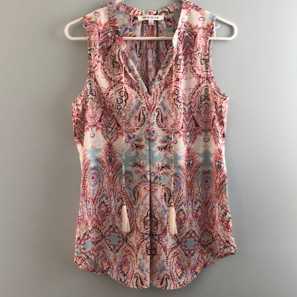 Rose + Olive top
